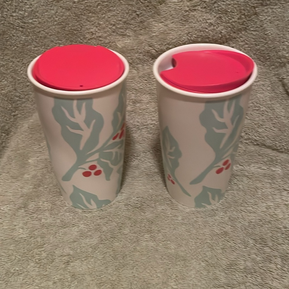 TWO Starbucks Limited Edition Collectible 2018
Holly Berries Ceramic Mug